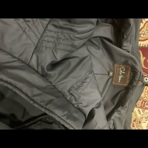 ๐HP๐ Cole Haan Black Dickey Insert Trench Coat size M - Picture 10 of 10